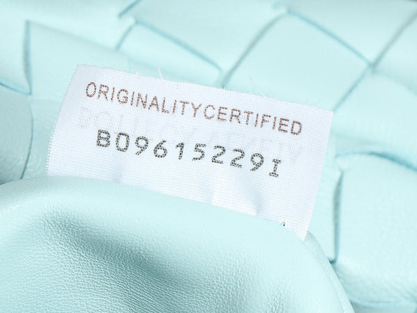 bv teen jodie 36cm tiffany blu pelle di agnello