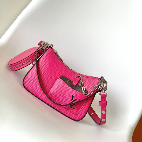 LV Marellini 19cm Pink Epi Grain Cowhide Metal HW