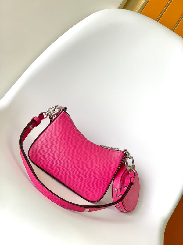 LV Marellini 19cm Pink Epi Grain Cowhide Metal HW