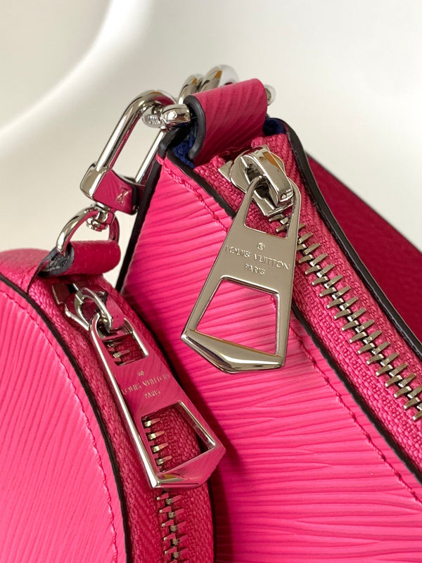 LV Marellini 19cm Pink Epi Grain Cowhide Metal HW