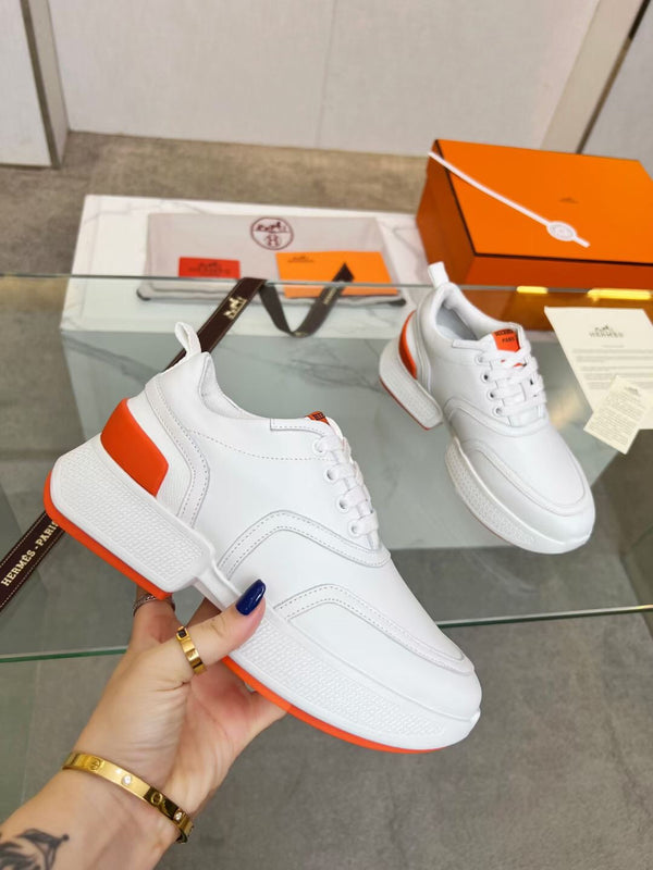 GIGA SNEAKER ORANGE MIX WHITE CALFSKIN