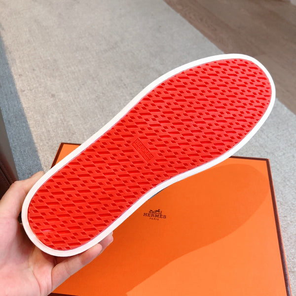 SNEAKER HM BOOMERANG BIANCO MIX GRIGIO MIX PELLE DI VITELLO NERA