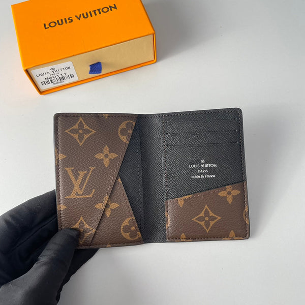 LV M60111 Pocket Organizer Cross Grain & Canvas 221646