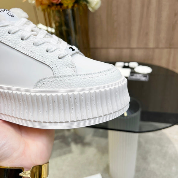 CC Sneaker White Cowhide With Fleece Lining 944563