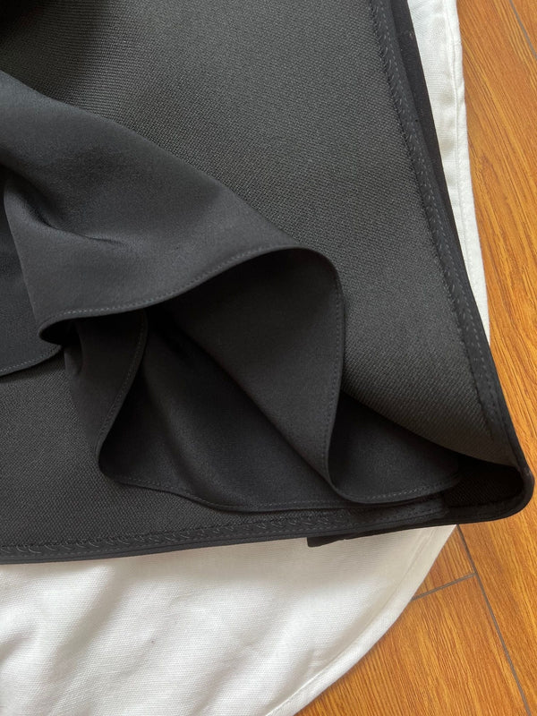 Abito CD in lana e seta nera