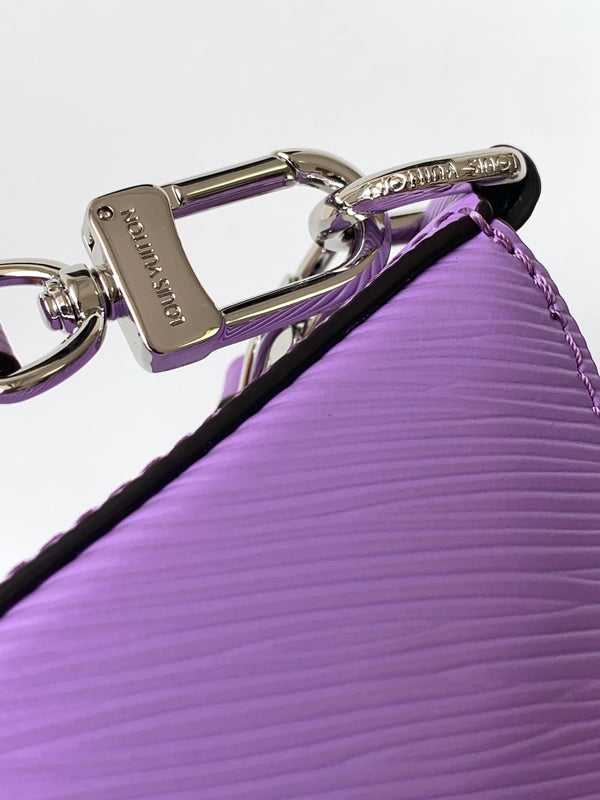 LV Marellini 19cm Purple Epi Grain Cowhide Metal HW