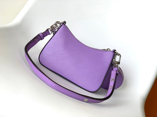 LV Marellini 19cm Purple Epi Grain Cowhide Metal HW