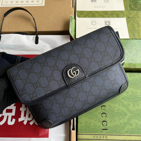 Gucci Waist Bag Blue Canvas 239996