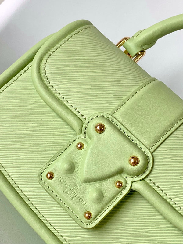 LV Hide & Seek Handbag 21cm Green Epi Grain Cowhide GHW