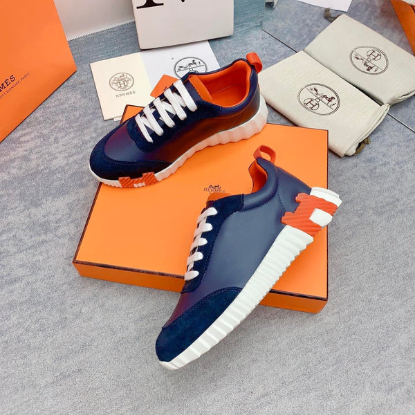 Sneaker HM Bouncing in pelle di agnello blu navy 106425