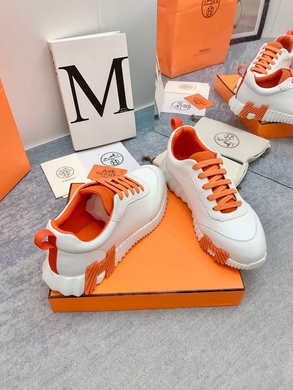 Sneaker HM Bouncing in pelle di agnello bianca 106429