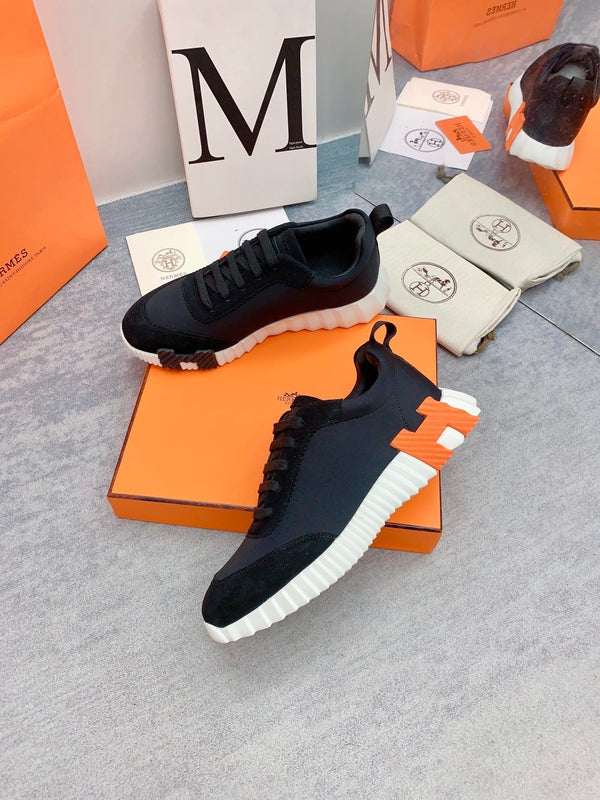 Sneaker HM Bouncing in pelle di agnello nera 106437