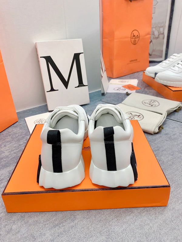 Sneaker HM Bouncing in pelle di agnello di seta bianca 106449