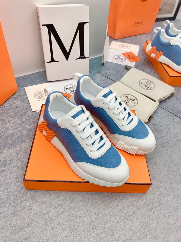 HM Bouncing Sneaker In Blue Denim Fabric 106453