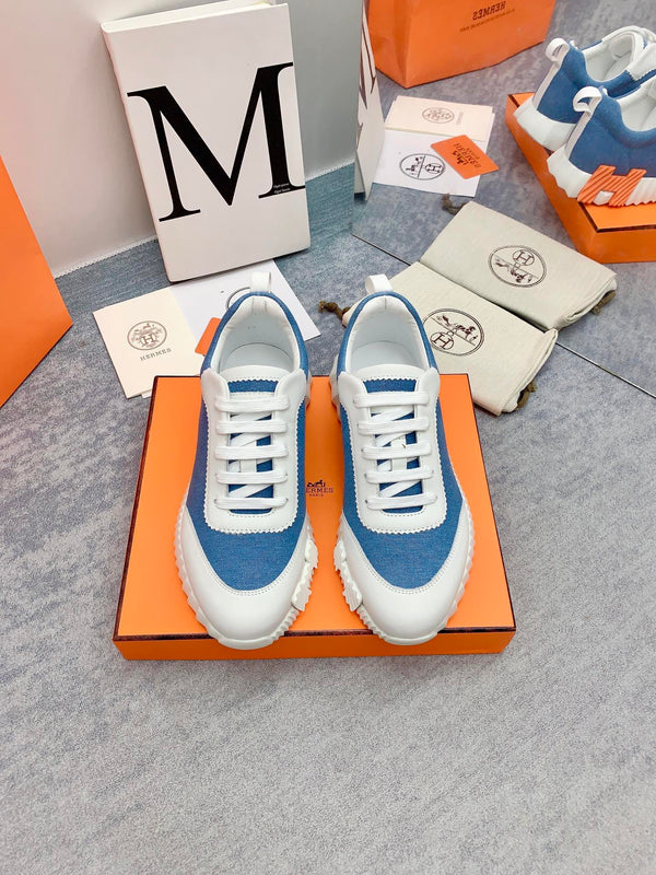 HM Bouncing Sneaker In Blue Denim Fabric 106453