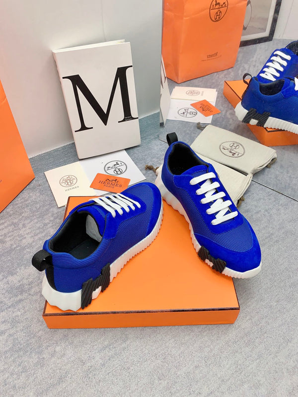 HM Bouncing Sneaker In Blue Mesh Fabric 106457