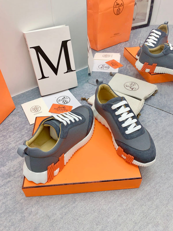 HM Bouncing Sneaker In Dark Grey Mesh Fabric 106461