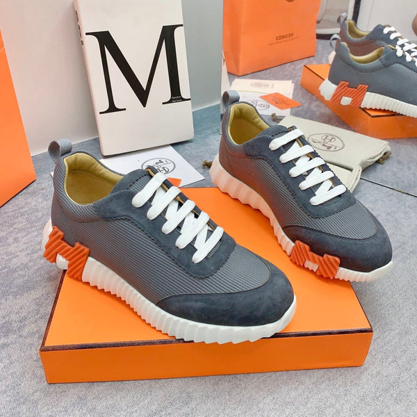 HM Bouncing Sneaker In Dark Grey Mesh Fabric 106461