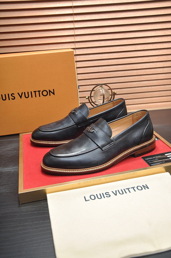 LV FLEX LOAFER IN BLACK CALFSKIN