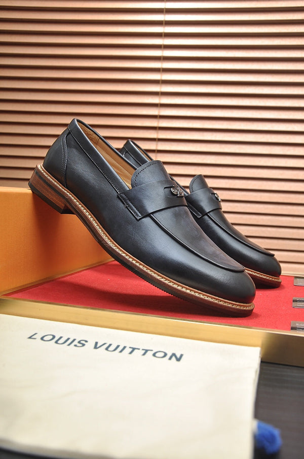 LV FLEX LOAFER IN BLACK CALFSKIN