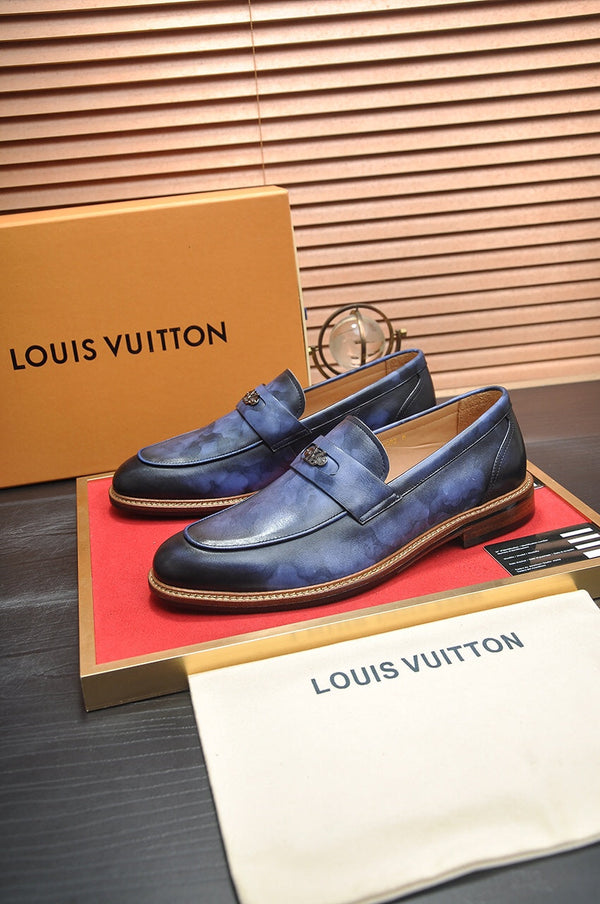 LV FLEX LOAFER IN CERULEAN BLUE CALFSKIN