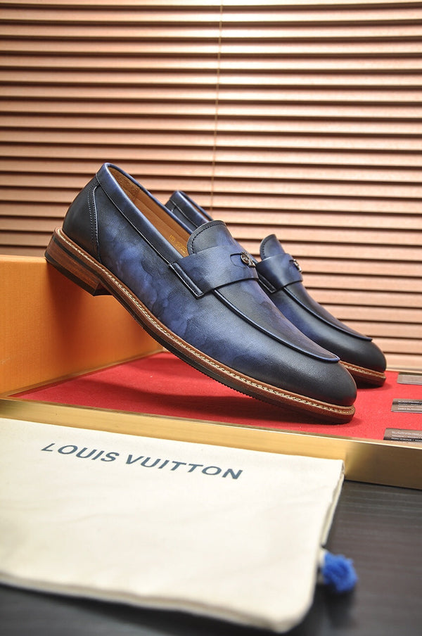 LV FLEX LOAFER IN CERULEAN BLUE CALFSKIN