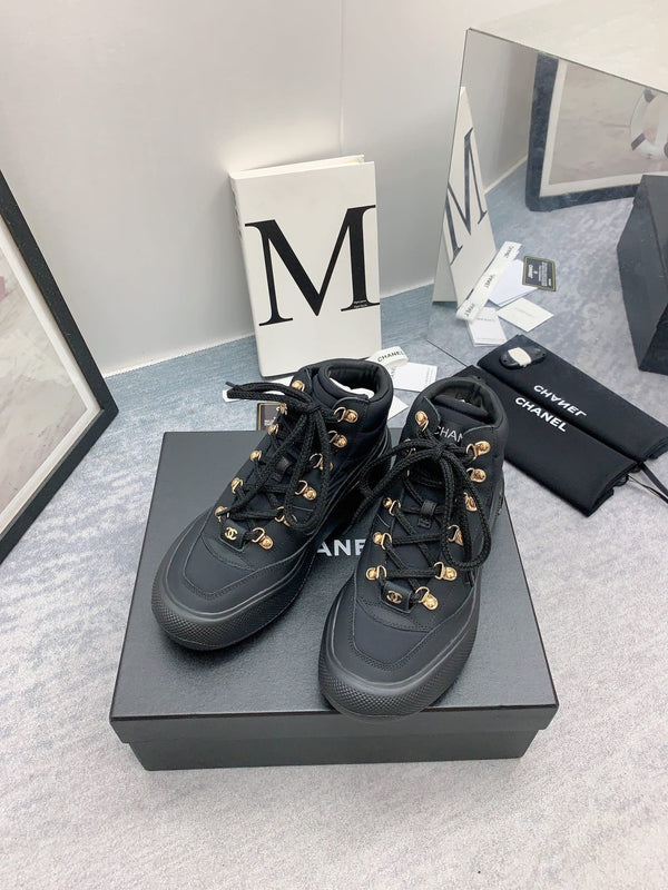 CC Sneaker Boots In Black Calfskin 148769