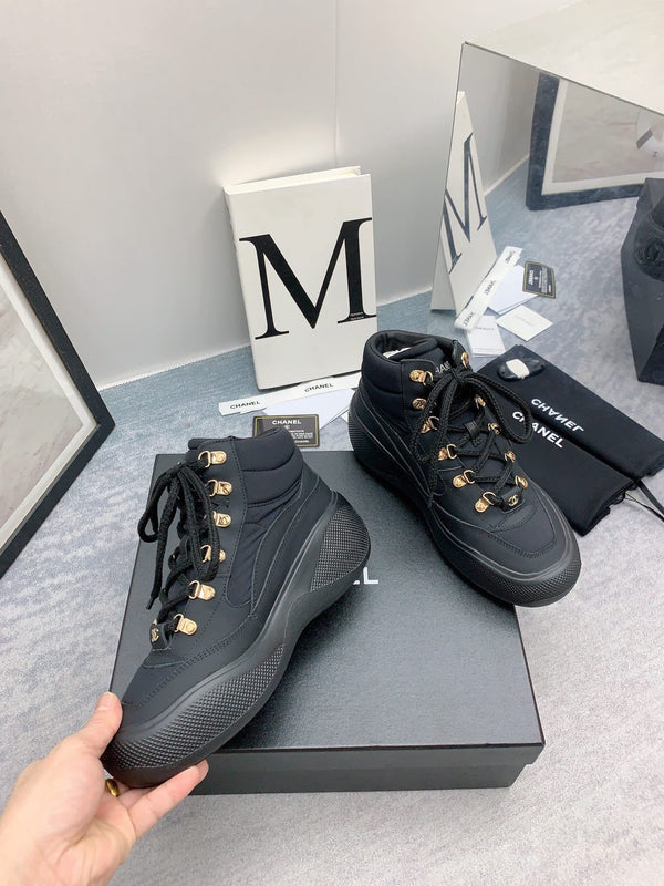 CC Sneaker Boots In Black Calfskin 148769