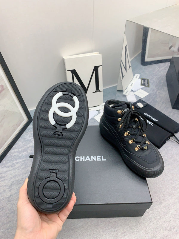 CC Sneaker Boots In Black Calfskin 148769