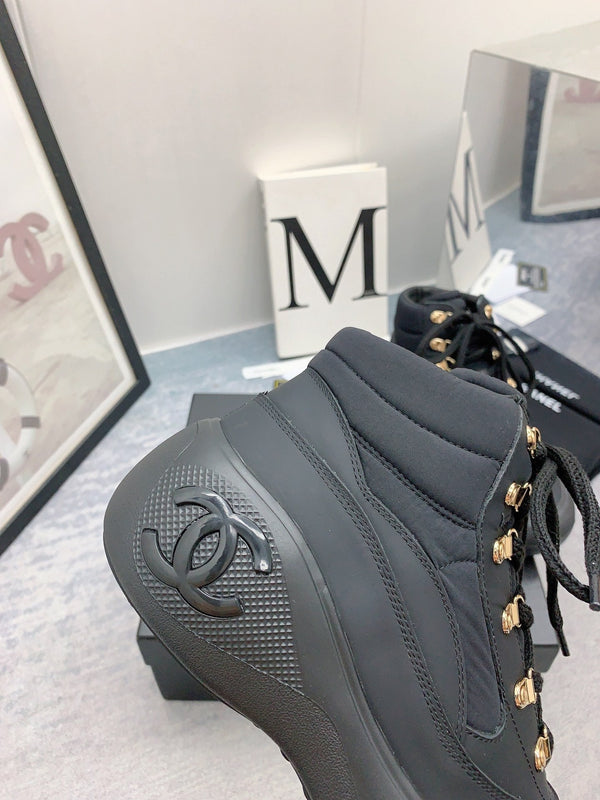 CC Sneaker Boots In Black Calfskin 148769