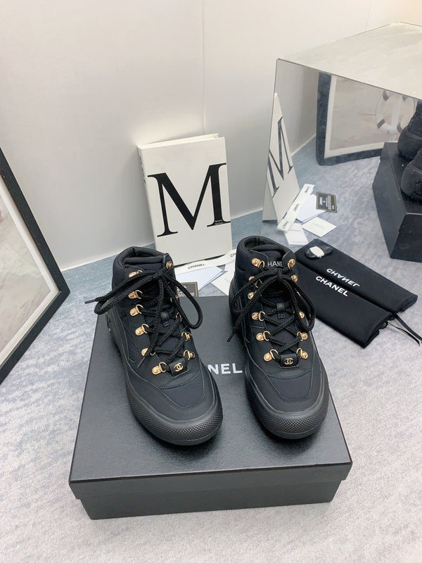 CC Sneaker Boots In Black Calfskin 148769