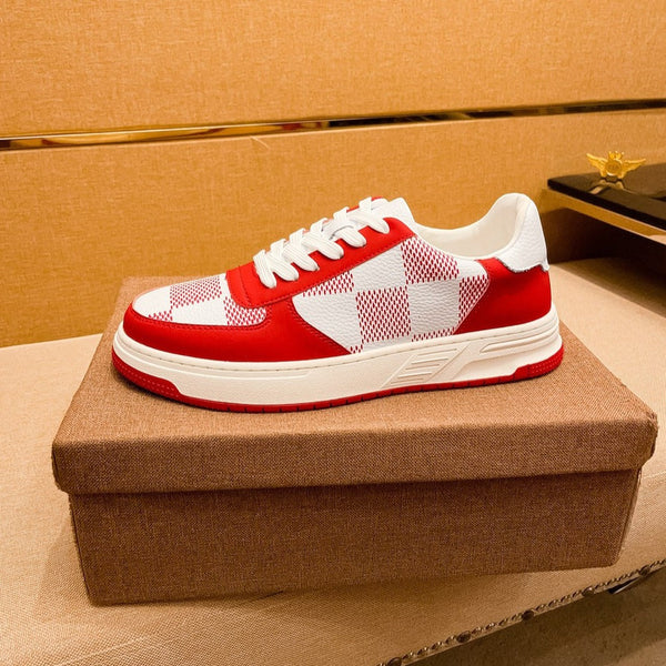 SNEAKER LV BEVERLY BIANCO ROSSO