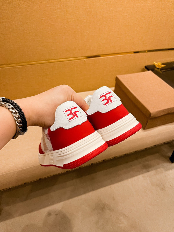 SNEAKER LV BEVERLY BIANCO ROSSO