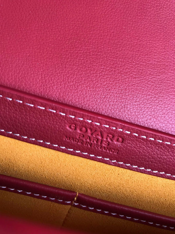 233 BAG 25 IN CLASSIC RED CALFKIN AND GOYARDINE CANVAS