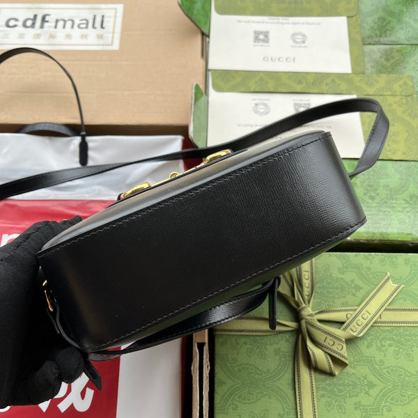Gucci Horsebit 1995 Small Bag Black Leather 240124