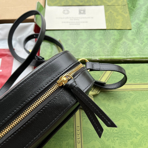 Gucci Horsebit 1995 Small Bag Black Leather 240124