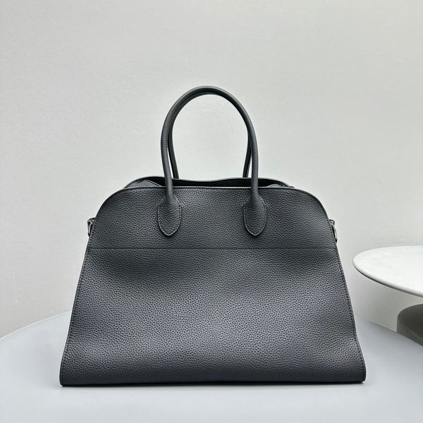The Row Margaux 15 38cm Tote Bag In Grained Calfskin