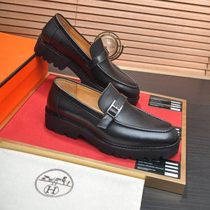 HM  MONTEREY LOAFER BLACK CALFSKIN