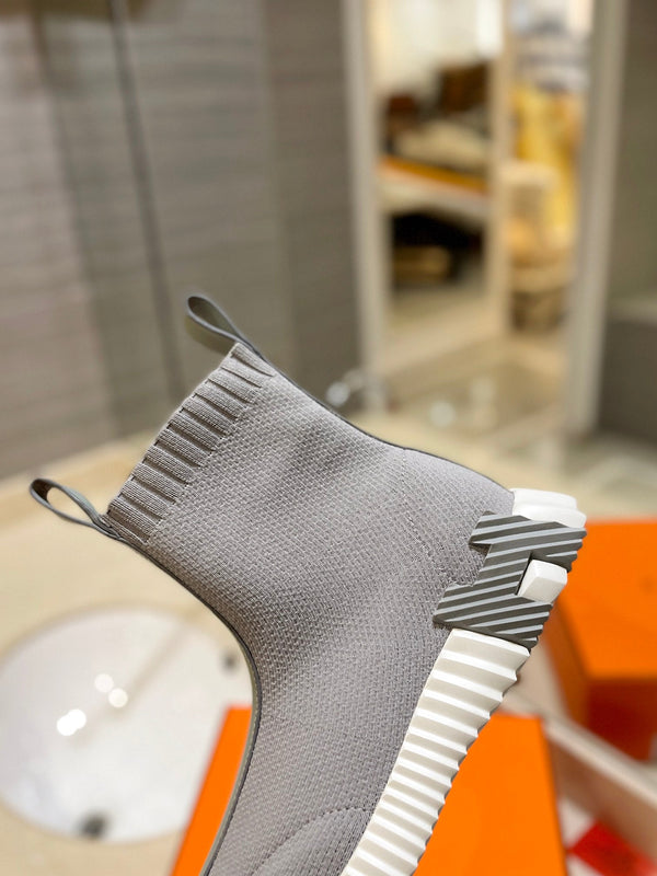 Sneaker HM Fun in tessuto a rete grigio e pelle di agnello 983002