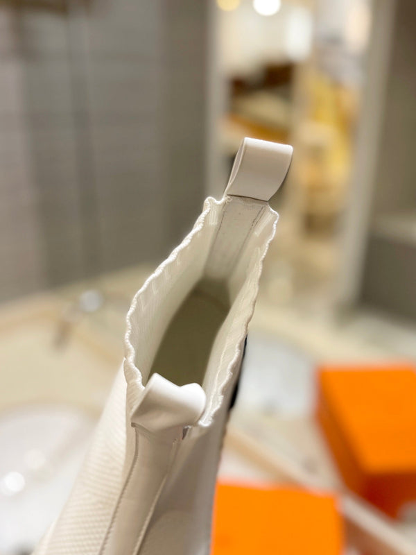 HM Fun Sneaker In White Mesh Fabric And Lambskin  983006