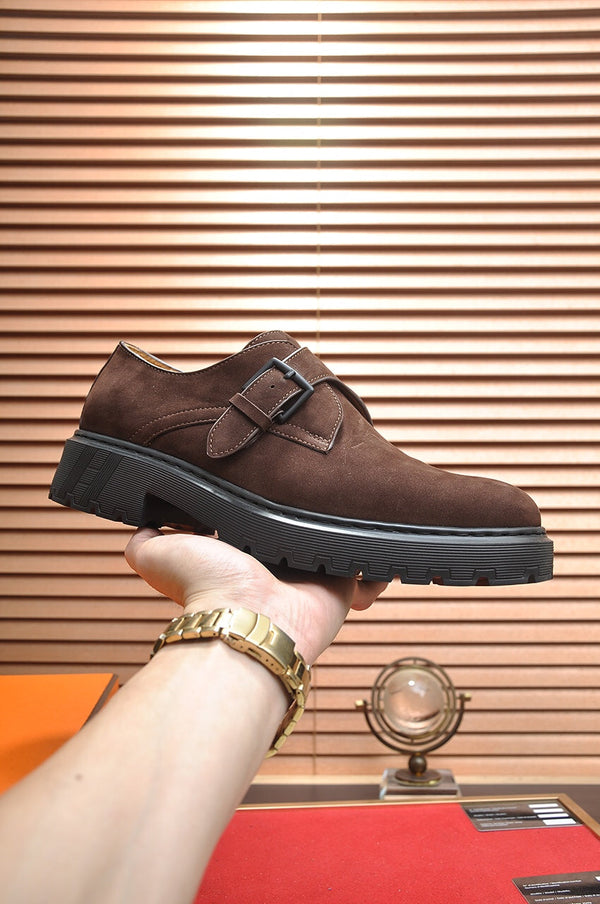 HM MONK STRAP BROWN SUEDE