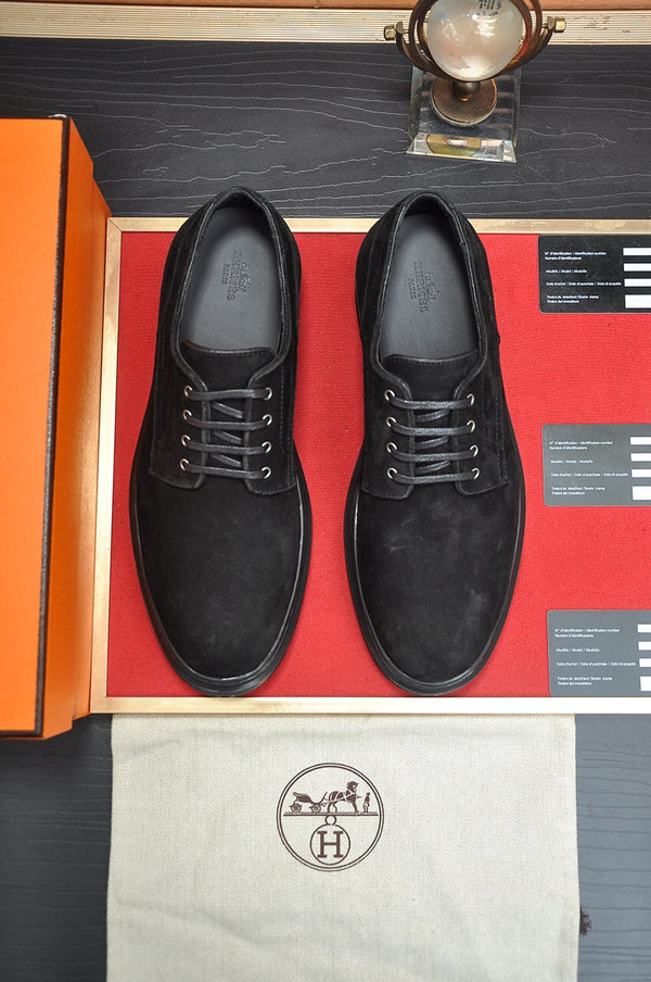 HM DANIEL TRAMPING SHOE BLACK SUEDE
