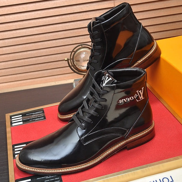 STIVALETTO LV IN PELLE DI VITELLO NERA LUCIDA