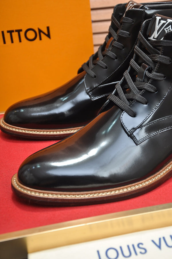 STIVALETTO LV IN PELLE DI VITELLO NERA LUCIDA