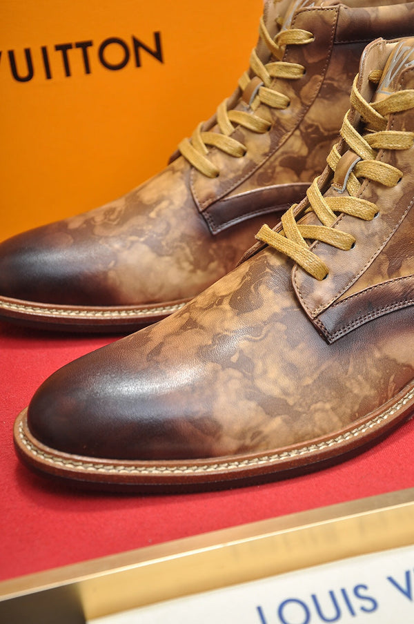 STIVALETTO LV IN PELLE DI VITELLO MARRONE OMBRE