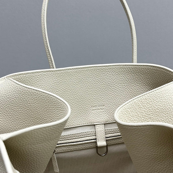 The Row Margaux 17 White Calfskin