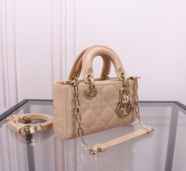 MICRO LADY D-JOY 16.5 BEIGE LAMBSKIN