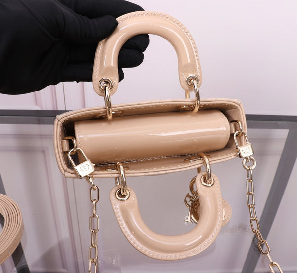 MICRO LADY D-JOY 16.5 BEIGE LAMBSKIN