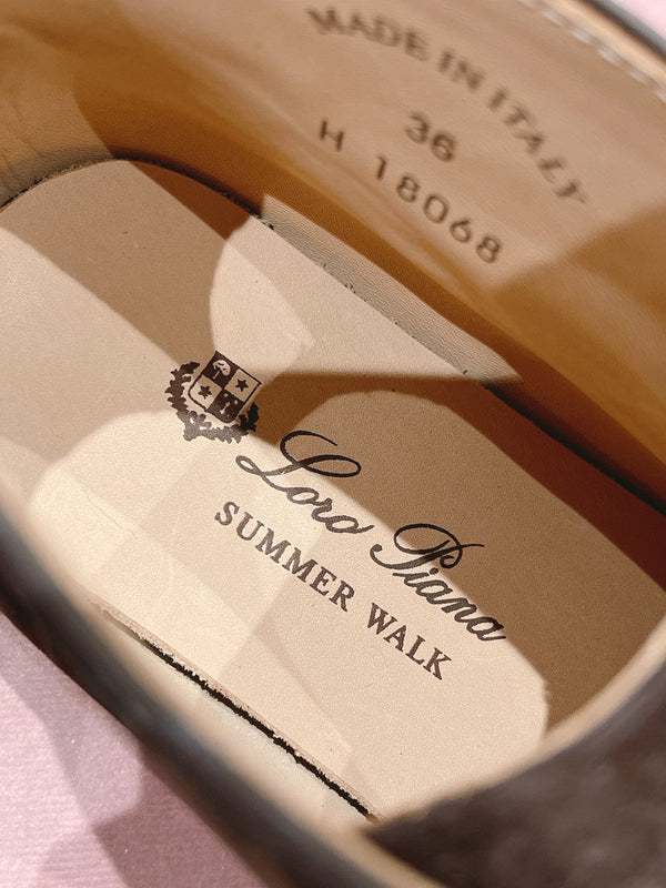 MOCASSINI APERTI LP HIGH TOP IN CAMOSCIO MARRONE