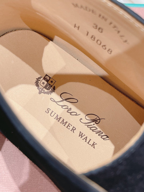 MOCASSINI APERTI LP HIGH TOP IN CAMOSCIO NERO